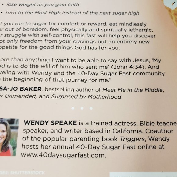 The 40 Day Sugar Fast Wendy Speake PB Book Christian - Picture 7 of 14